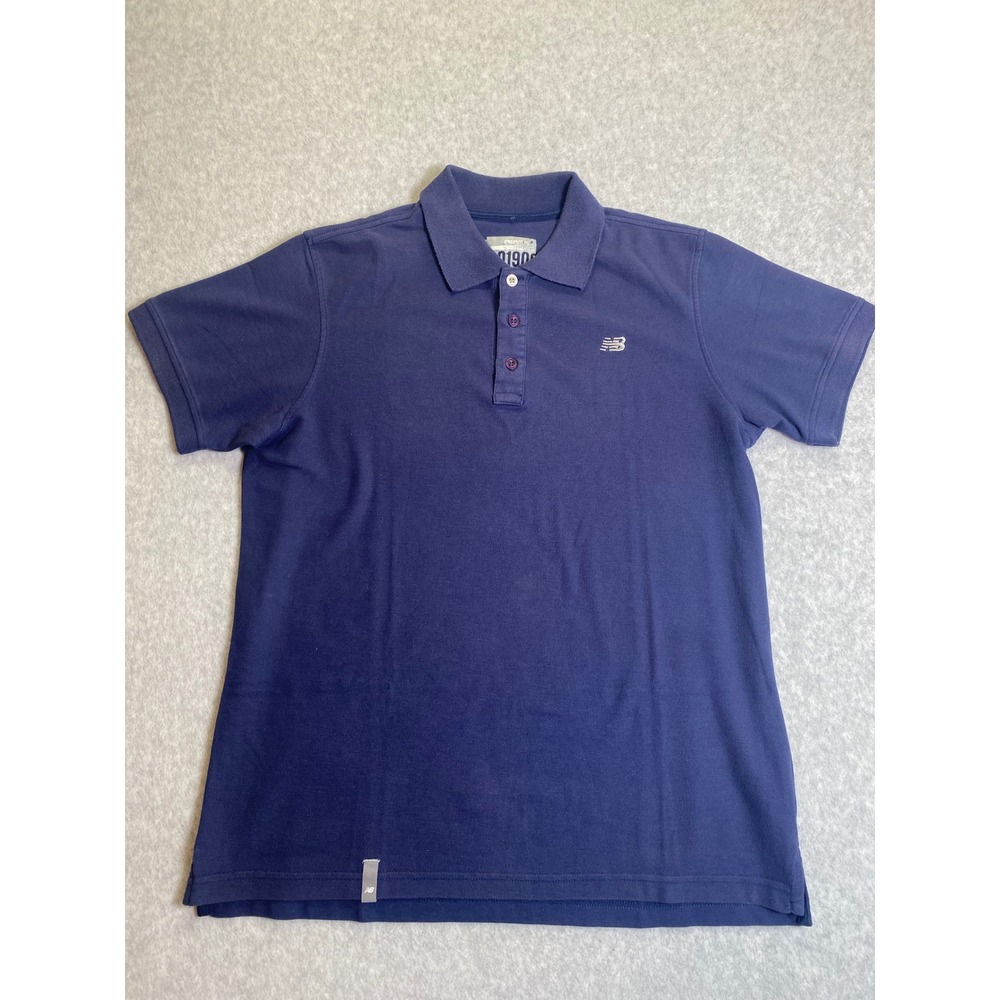 New Balance Mens Navy Blue Short Sleeve Pique Polo Shirt XL